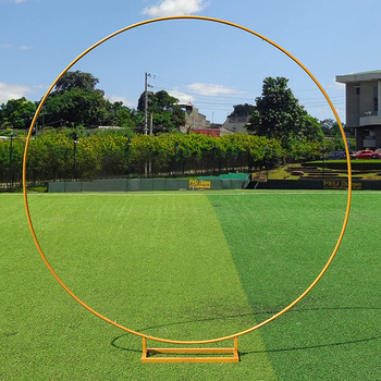 Σιδερένια κυκλική γαμήλια αψίδα φόντου, μονοπολικός σχεδιασμός για μπαλόνια, γαλβανισμένος σίδηρος, συσκευασία από χαρτόνι, μάρκα Love Capital