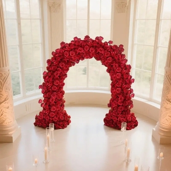 Τεχνητό μπουκέτο ροζ για γαμήλιο τόξο — Μάρκα Floral Art, Αριθμός προϊόντος FB0009, Υλικό: Μεταξωτά λουλούδια, Ποικιλία: Τριαντάφυλλο, Σκοπός: Άλλο