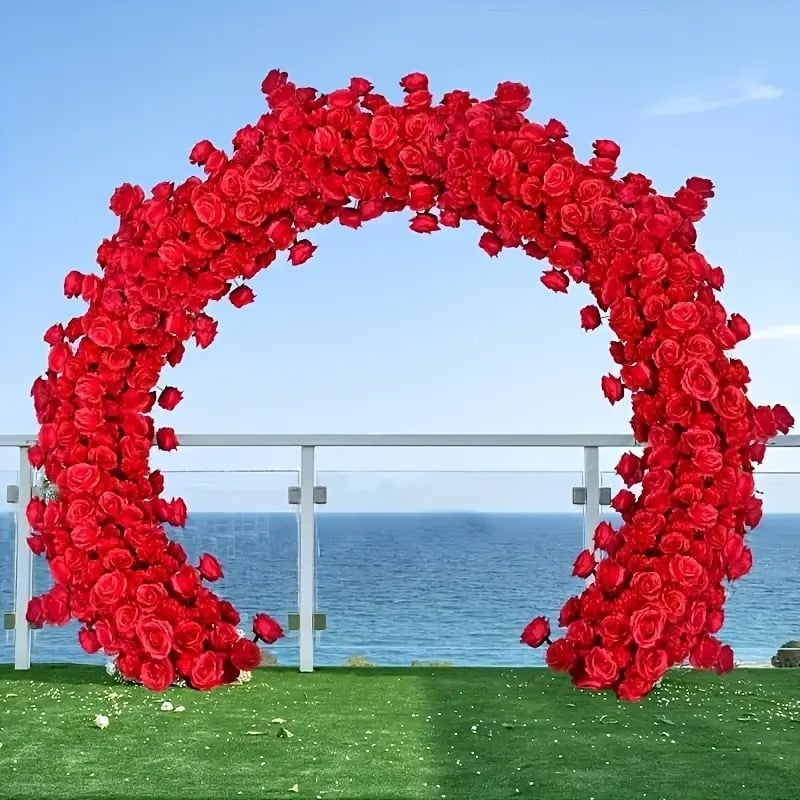 Τεχνητό μπουκέτο ροζ για γαμήλιο τόξο — Μάρκα Floral Art, Αριθμός προϊόντος FB0009, Υλικό: Μεταξωτά λουλούδια, Ποικιλία: Τριαντάφυλλο, Σκοπός: Άλλο