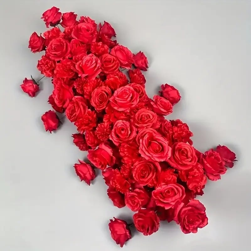 Τεχνητό μπουκέτο ροζ για γαμήλιο τόξο — Μάρκα Floral Art, Αριθμός προϊόντος FB0009, Υλικό: Μεταξωτά λουλούδια, Ποικιλία: Τριαντάφυλλο, Σκοπός: Άλλο