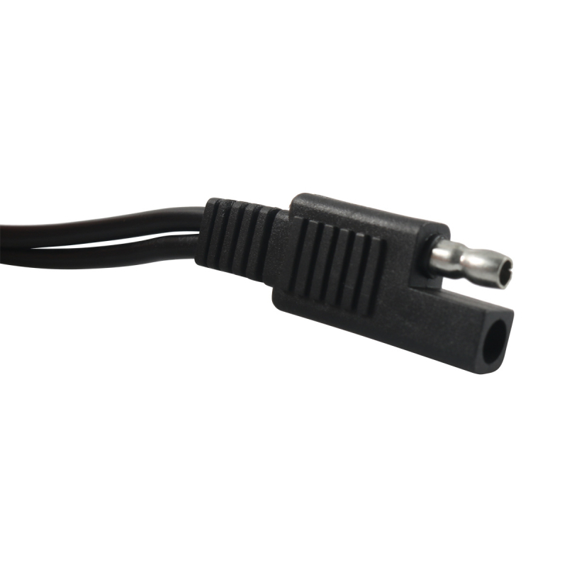 Cable de încărcare/extensie a bateriei cu cleme SAE, 14AWG, 20A, nucleu din cupru, înveliș PVC — pentru mașini, rulote și motociclete, Youjia