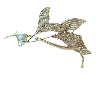 Candy Heart цинкова сплав усукващ клип за коса с помпон, висококачествен изискан дизайн, диамантено покритие