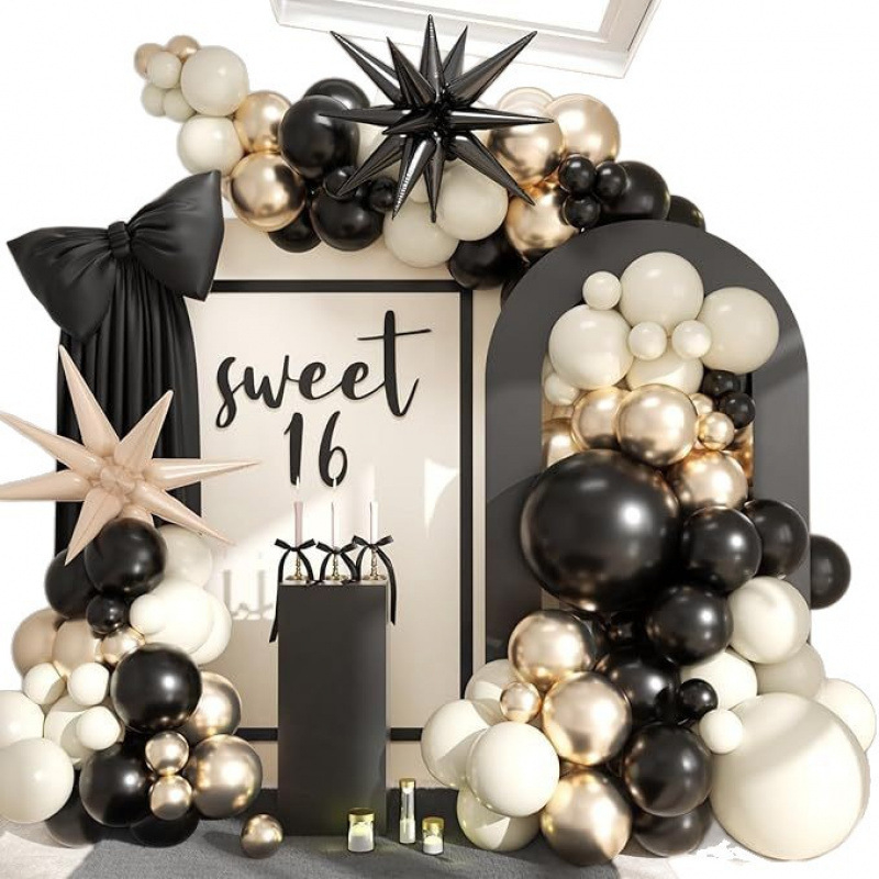 Yuyi set balon-girlanda, latex baloni okruglog oblika, 115 kom, za rođendan i vjenčanje