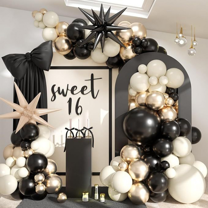 Yuyi set balon-girlanda, latex baloni okruglog oblika, 115 kom, za rođendan i vjenčanje
