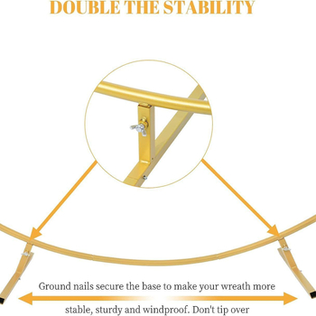 Μεταλλική κυκλική γαμήλια αψίδα με βάση λουλουδιών και πλαίσιο με μία ράβδο - Love Capital
