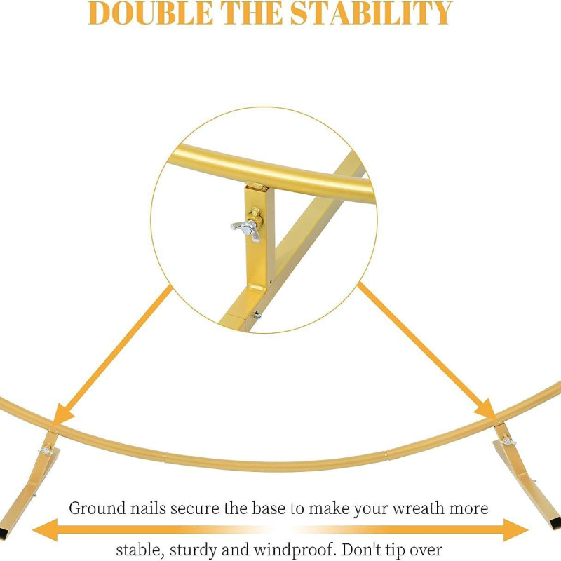 Μεταλλική κυκλική γαμήλια αψίδα με βάση λουλουδιών και πλαίσιο με μία ράβδο - Love Capital