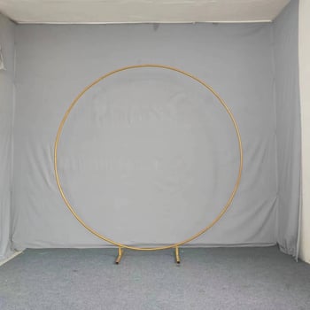 Σιδερένιο γαμήλιο τόξο με κυκλικό δαχτυλίδι, προσαρμόσιμη βάση, συσκευασία σε χαρτονένιο κουτί