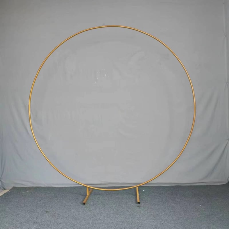 Σιδερένιο γαμήλιο τόξο με κυκλικό δαχτυλίδι, προσαρμόσιμη βάση, συσκευασία σε χαρτονένιο κουτί