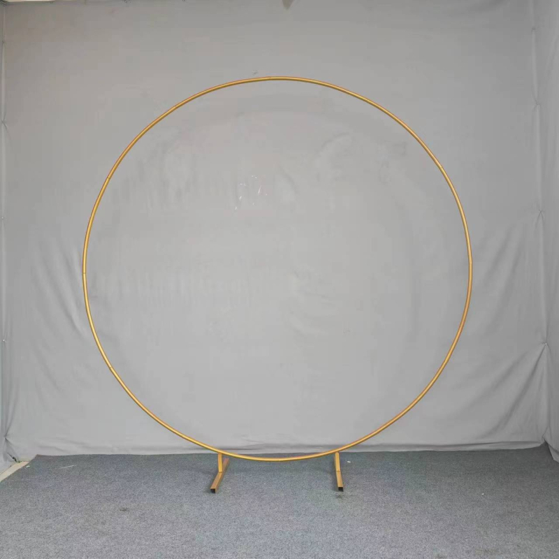 Σιδερένιο γαμήλιο τόξο με κυκλικό δαχτυλίδι, προσαρμόσιμη βάση, συσκευασία σε χαρτονένιο κουτί