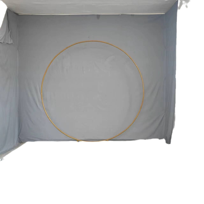 Σιδερένιο γαμήλιο τόξο με κυκλικό δαχτυλίδι, προσαρμόσιμη βάση, συσκευασία σε χαρτονένιο κουτί