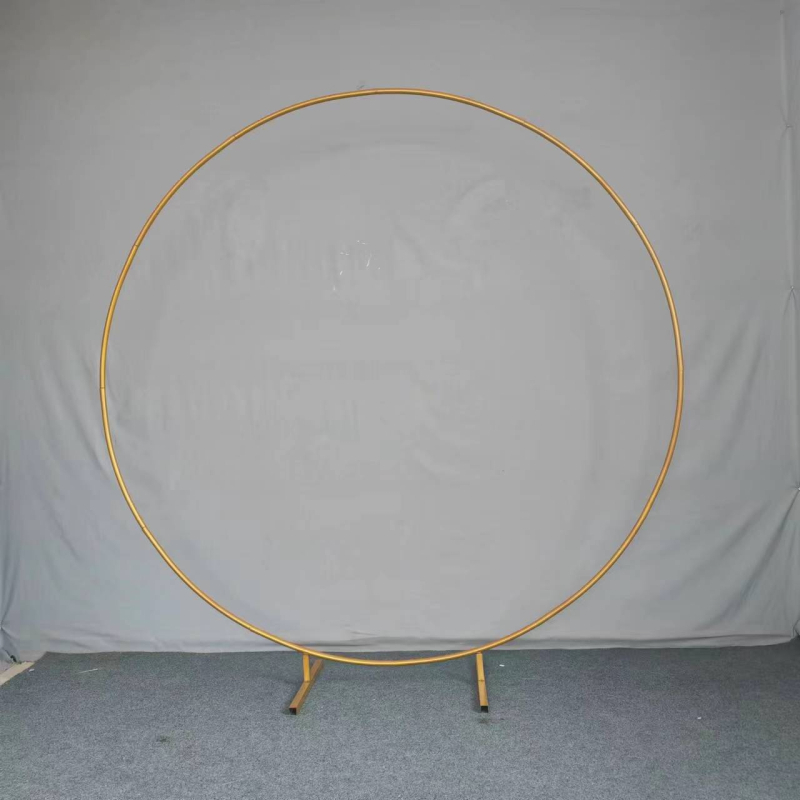 Σιδερένιο γαμήλιο τόξο με κυκλικό δαχτυλίδι, προσαρμόσιμη βάση, συσκευασία σε χαρτονένιο κουτί