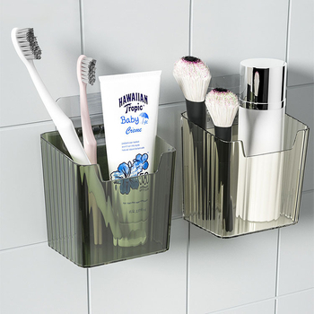 Πλαστικό ράφι αποθήκευσης κουζίνας, τοίχος χωρίς οπές, ανθεκτικό στην υγρασία, πολλαπλών χρήσεων, φορητό, 1 επίπεδο