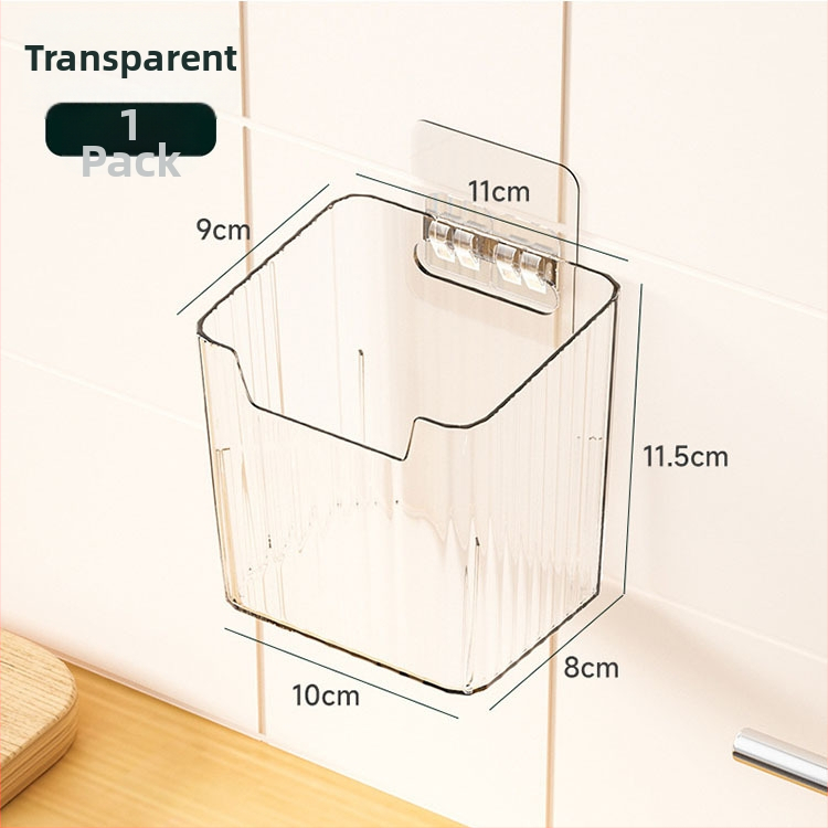 Πλαστικό ράφι αποθήκευσης κουζίνας, τοίχος χωρίς οπές, ανθεκτικό στην υγρασία, πολλαπλών χρήσεων, φορητό, 1 επίπεδο