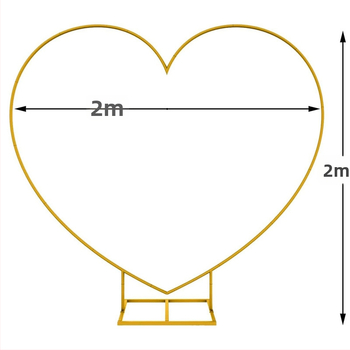Αψίδα γάμου από σίδηρο σε σχήμα καρδιάς - αποσπώμενο πλαίσιο φόντου για γάμους και πάρτι