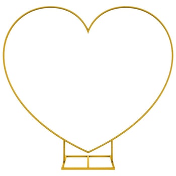 Αψίδα γάμου από σίδηρο σε σχήμα καρδιάς - αποσπώμενο πλαίσιο φόντου για γάμους και πάρτι