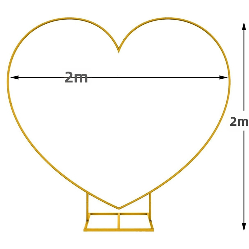 Αψίδα γάμου από σίδηρο σε σχήμα καρδιάς - αποσπώμενο πλαίσιο φόντου για γάμους και πάρτι