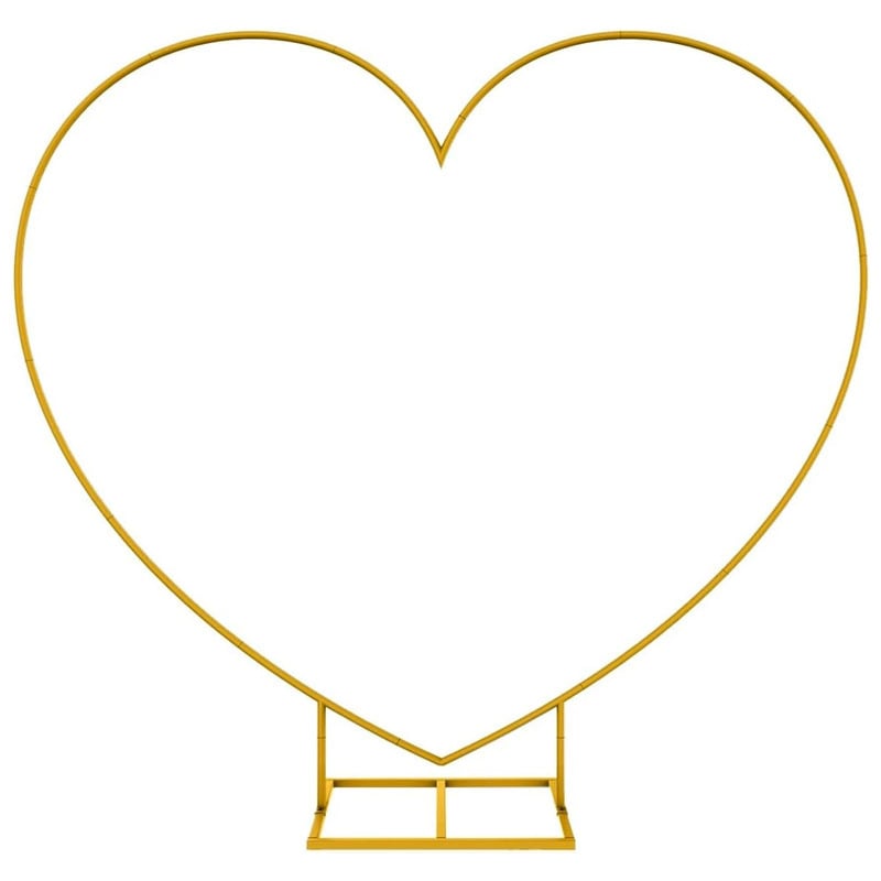 Αψίδα γάμου από σίδηρο σε σχήμα καρδιάς - αποσπώμενο πλαίσιο φόντου για γάμους και πάρτι