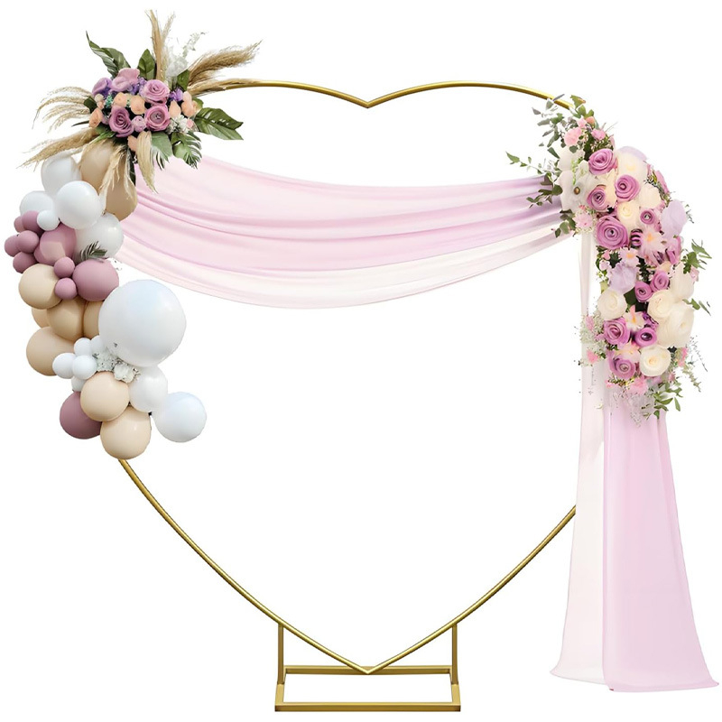 Αψίδα γάμου από σίδηρο σε σχήμα καρδιάς - αποσπώμενο πλαίσιο φόντου για γάμους και πάρτι