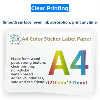 Meďová doska samolepiace štítky, obdĺžnikového tvaru, lesklé, vhodné pre tlač a inkjet, hrúbka 0,04 mm, lepidlo na vodnej báze, 100 listov