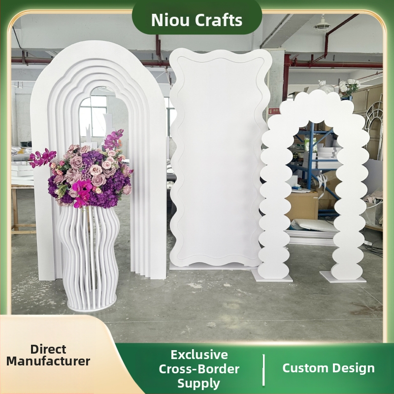 PVC αψιδωτή πόρτα γάμου για εσωτερικό κήπο – διακόσμηση γάμου, εξατομικευμένη επεξεργασία