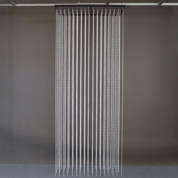 Διακόσμηση οροφής γάμου με μεταλλικό πλαίσιο-πλέγμα, κουρτίνα μαργαριριών και κρύσταλλα — προσαρμοστικό, συσκευασμένο σε τσάντα