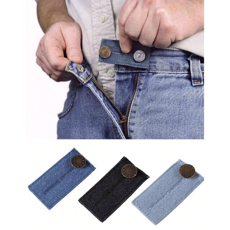 Επεκτατής μέσης για τζιν εγκυμοσύνης, κουμπωτή κατασκευή, κάλυψη από ύφασμα, εφαρμογή: τζιν, καθημερινά παντελόνια, εργασιακά ρούχα