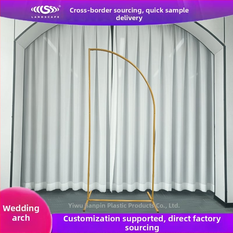 Αψίδα μισοφέγγαρου για μπαλόνια γάμου με σιδερένιο πλαίσιο, προσαρμοζόμενη διακόσμηση φόντου