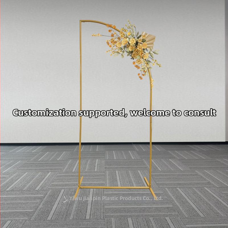 Αψίδα μισοφέγγαρου για μπαλόνια γάμου με σιδερένιο πλαίσιο, προσαρμοζόμενη διακόσμηση φόντου