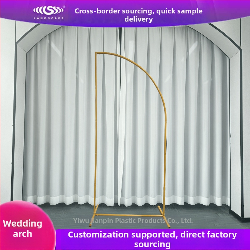 Αψίδα μισοφέγγαρου για μπαλόνια γάμου με σιδερένιο πλαίσιο, προσαρμοζόμενη διακόσμηση φόντου