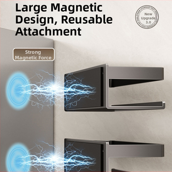 Μαγνητικό πλευρικό ράφι κουζίνας, τοίχο-κρεμάστρα, μινιμαλιστικός οργανωτής για μπαχαρικά από ατσάλι άνθρακα