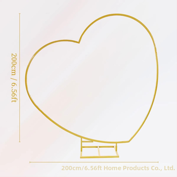 Σιδερένια Αψίδα για Μπαλόνια σε Σχήμα Καρδιάς με Κεκλιμένο Σχέδιο (Υλικό: γαλβανισμένος χάλυβας; Συσκευασία: κουτί; Περιστάσεις: γάμος; Διαμόρφωση: Ναι)