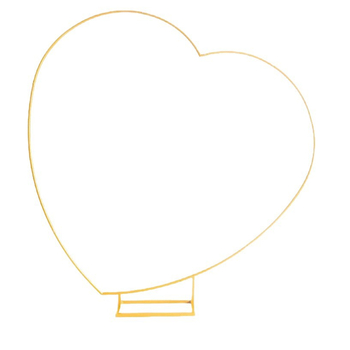 Σιδερένια Αψίδα για Μπαλόνια σε Σχήμα Καρδιάς με Κεκλιμένο Σχέδιο (Υλικό: γαλβανισμένος χάλυβας; Συσκευασία: κουτί; Περιστάσεις: γάμος; Διαμόρφωση: Ναι)