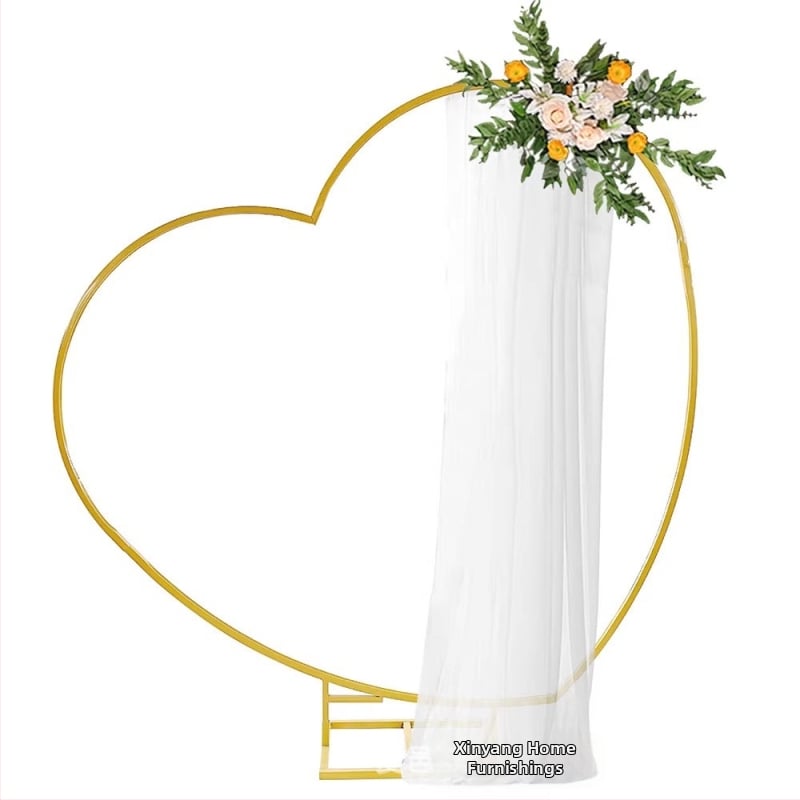 Σιδερένια Αψίδα για Μπαλόνια σε Σχήμα Καρδιάς με Κεκλιμένο Σχέδιο (Υλικό: γαλβανισμένος χάλυβας; Συσκευασία: κουτί; Περιστάσεις: γάμος; Διαμόρφωση: Ναι)