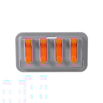 Raft de depozitare montat pe perete pentru baie, cu mai multe cârlige, fără găuri, din plastic, capacitate 5 kg