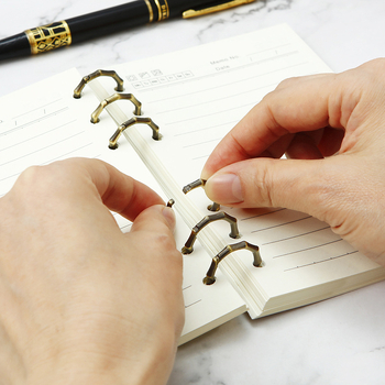 Μπίντερ με μεταλλικούς δακτυλίους, 3-δακτυλίων μπίντερ για σημειωματάρια και βιβλία από την Jiaheng