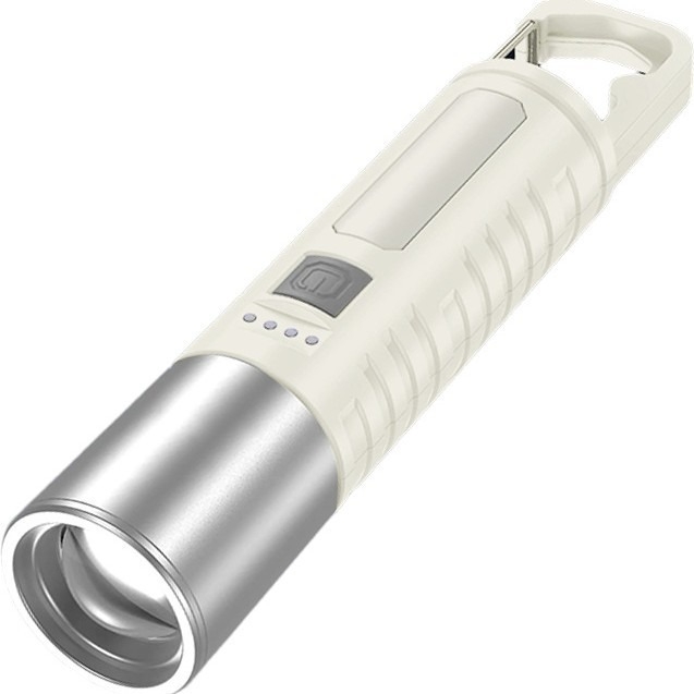 Bočna LED višenamjenska baterijska svjetiljka, 10W, punjiva, optički zum, trajanje 2–6 sati