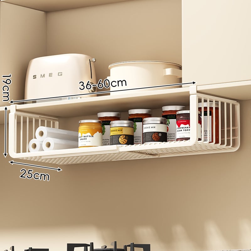 Ράφι αποθήκευσης κουζίνας τοίχου – επεκτειόμενο, κινητό, πολυεπίπεδο, πλαστικό