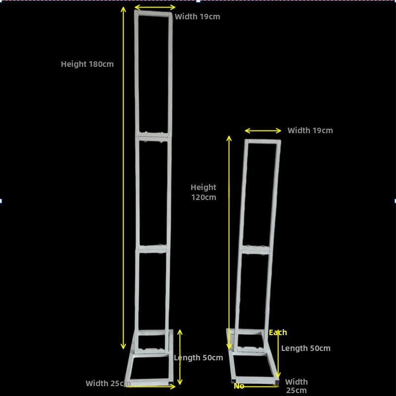 Σιδερένιο γαμήλιο τόξο για διάταξη λουλουδιών και φόντο, προσαρμόσιμο
