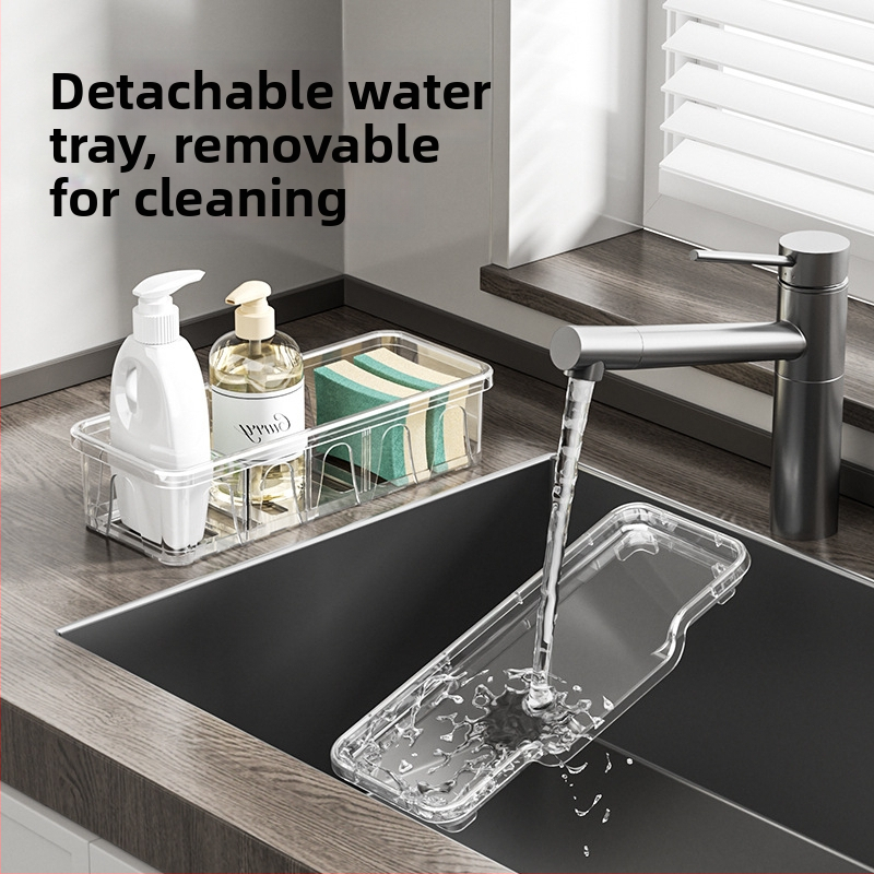 Ράφι αποθήκευσης κουζίνας – πολυλειτουργικό, φορητό, χωρίς εγκατάσταση; PET υλικό; μοντέρνος μινιμαλιστικός ορθογώνιος σχεδιασμός