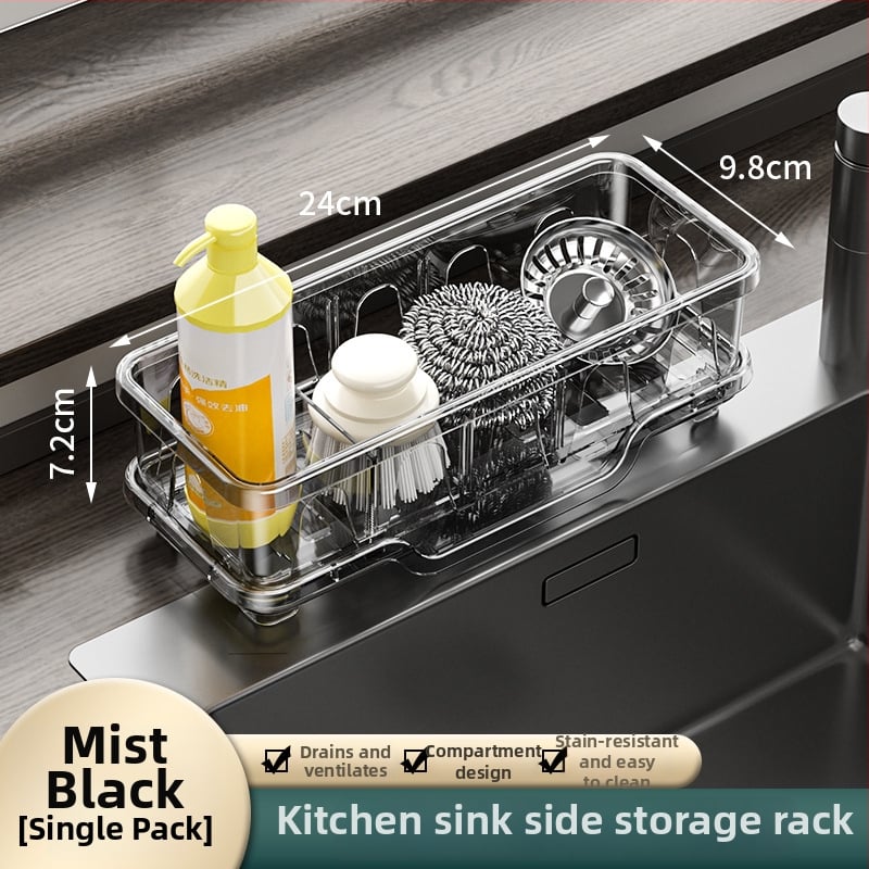 Ράφι αποθήκευσης κουζίνας – πολυλειτουργικό, φορητό, χωρίς εγκατάσταση; PET υλικό; μοντέρνος μινιμαλιστικός ορθογώνιος σχεδιασμός