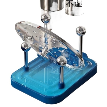 Διπλού επιπέδου ράφι για καπάκια κατσαρολών, τοίχου, κουζίνας οργάνωση, στρογγυλός σχεδιασμός