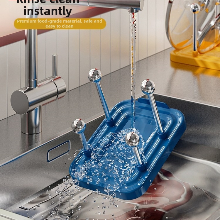 Διπλού επιπέδου ράφι για καπάκια κατσαρολών, τοίχου, κουζίνας οργάνωση, στρογγυλός σχεδιασμός