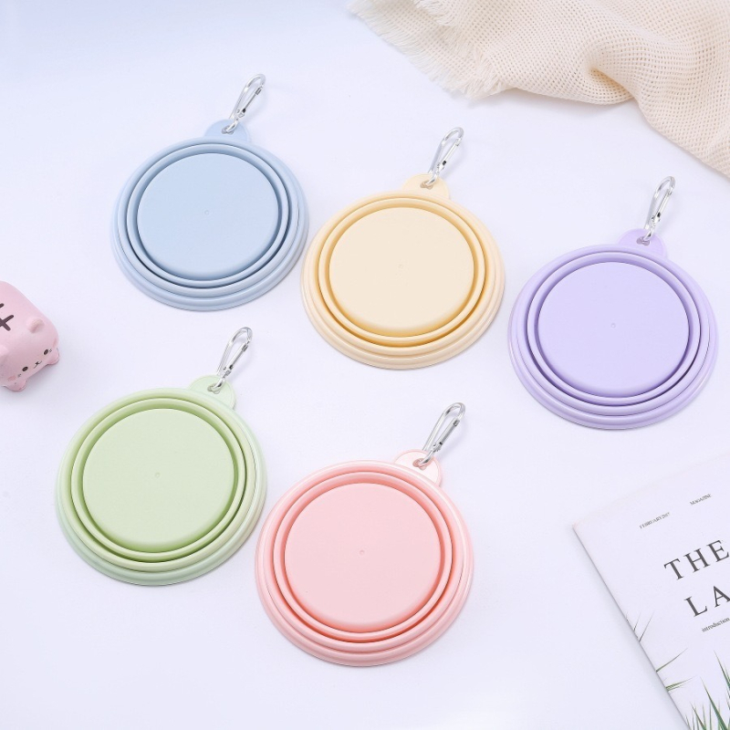 Macaron сгъваема купа за домашни любимци – преносим съд за храна и вода за кучета и котки, TPE+ABS, Марка: Heyi