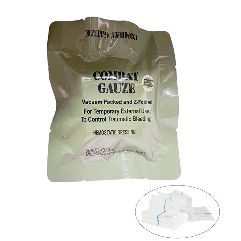 Kaolin-Chitosan Hemostatic Gauze — Model Kaolin Chitosan Hemostatic Gauze, Marcă Alte, Utilizare Kaolin Chitosan Hemostatic Gauze, Greutate 28 g