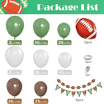 Balon-arka set s balonima od aluminijske folije i latex balonima, dekoracija za rođendan i rekviziti za fotografije, 18 inča