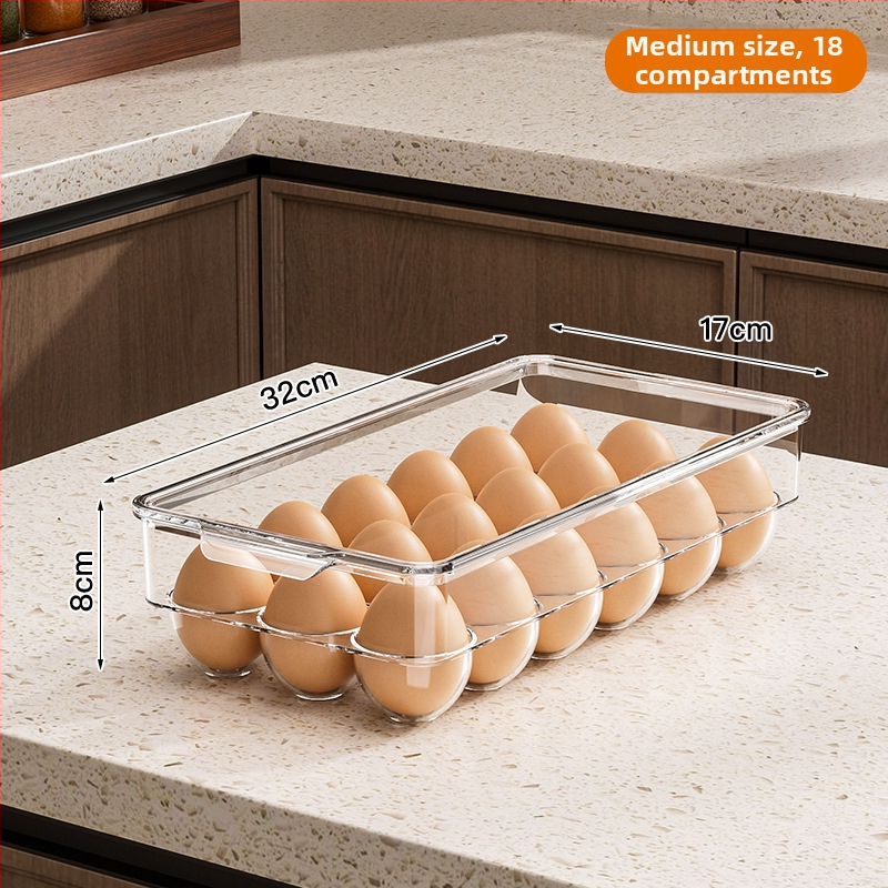 Кутия за яйца с капак, PET, прозрачна, семпъл стил, марка Zane – съхранение