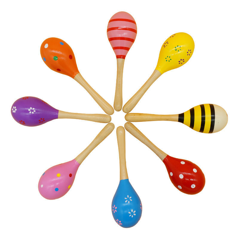 Drveni Orffov glazbeni instrument za bebe — perkusijska igračka za rano učenje 0–3 godine