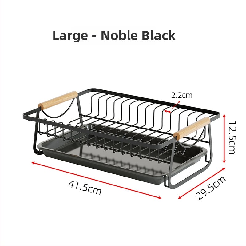 Συσκευή αποστράγγισης πιάτων από σίδηρο, ιαπωνικού στυλ, βάση δαπέδου με αντιολισθητικά πόδια, φινίρισμα με πούδρα