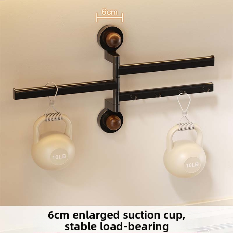 Κλασικού στυλ ράφι κουζίνας για σκεύη με βεντούζα, περιστρεφόμενοι γάντζοι, πτυσσόμενο και μετακινούμενο, PET υλικό