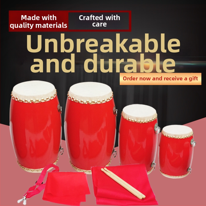 Τύμπανο μέσης από φτελιά, ανθεκτικό, για παιδιά, μαθητές και ενήλικες, συσκευασμένο σε χαρτόνι